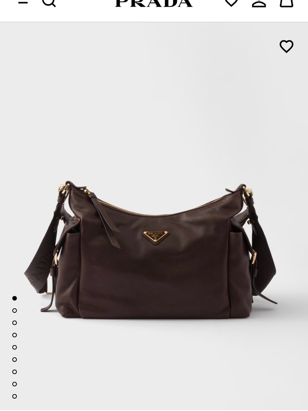 Prada Explore Nappa Leather Bag Brown Large NWT $3750 Retail - Picture 2 of 14